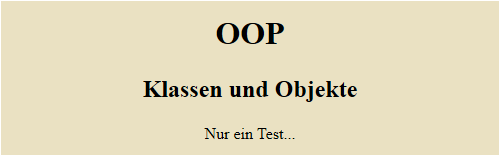 Test der Parserklasse